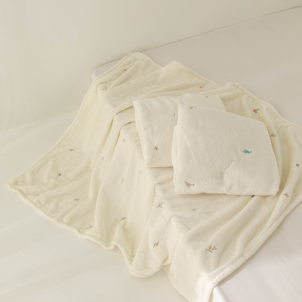 Korean Plush Baby Blanket for Autumn and Winter