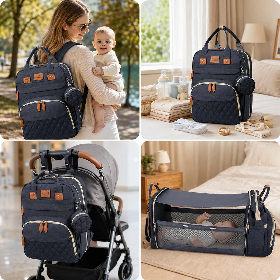 NestPack™ 3-in-1 Diaper Backpack & Changing Station