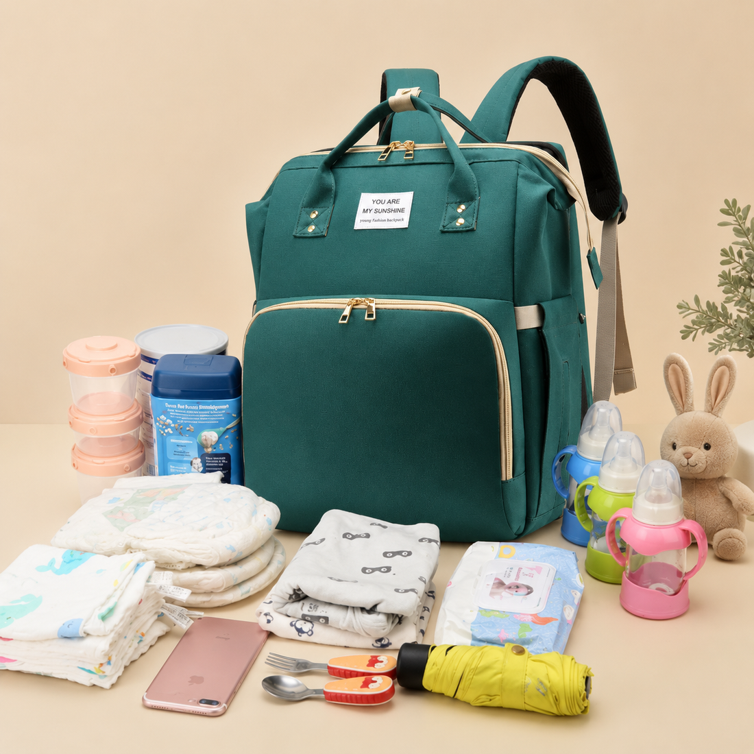 NestPack™ 3-in-1 Diaper Backpack & Changing Station