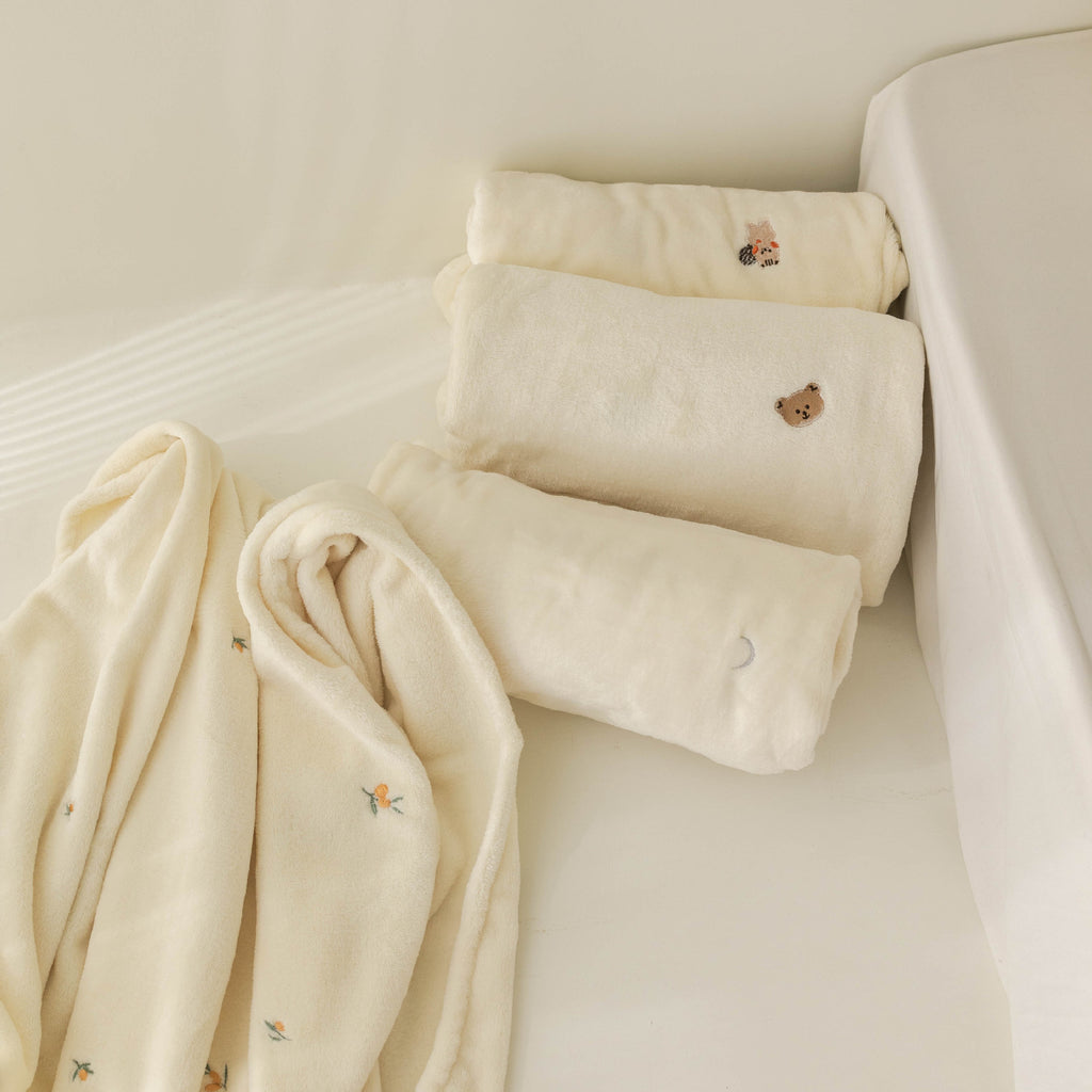 Korean Plush Baby Blanket for Autumn and Winter