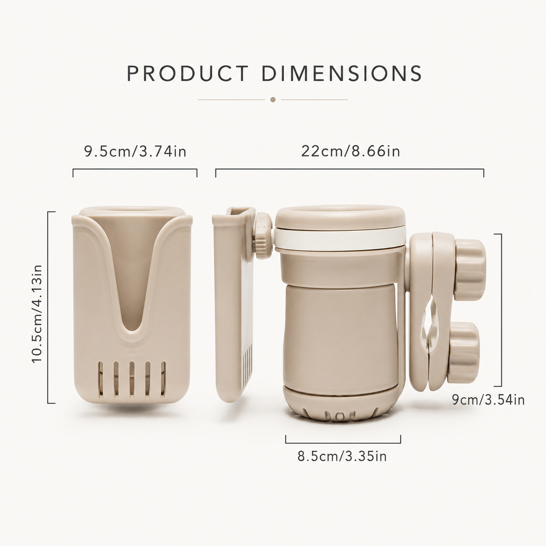 SipNest 3-in-1 Stroller Cup & Phone Holder