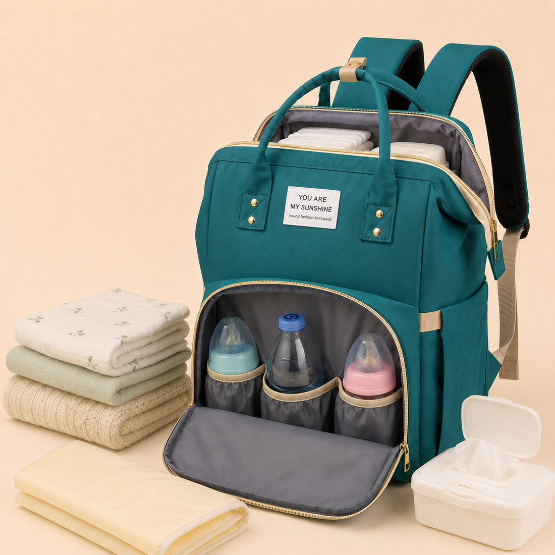 NestPack™ 3-in-1 Diaper Backpack & Changing Station