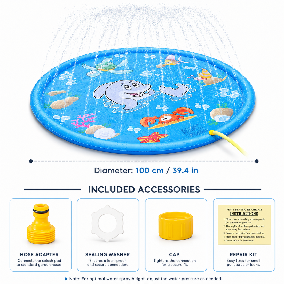 SplashBloom Water Play Mat