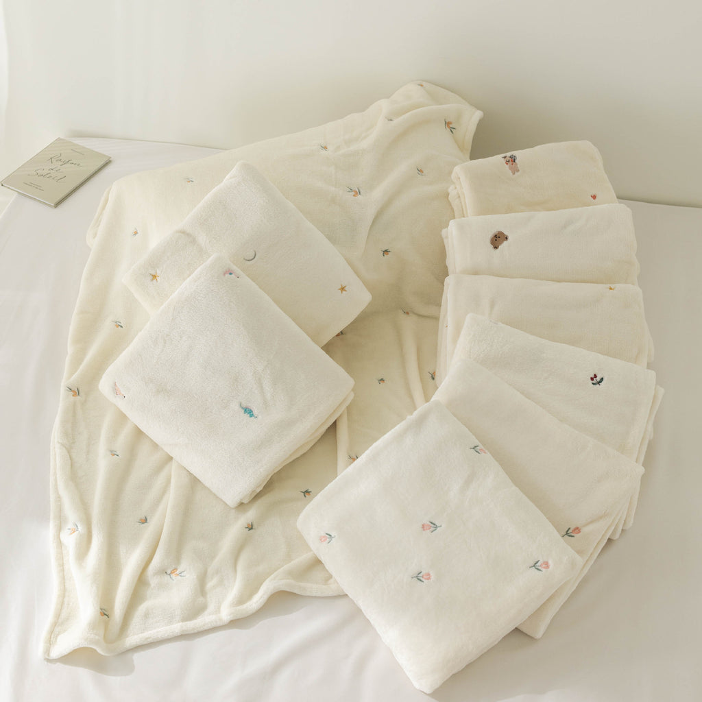 Korean Plush Baby Blanket for Autumn and Winter