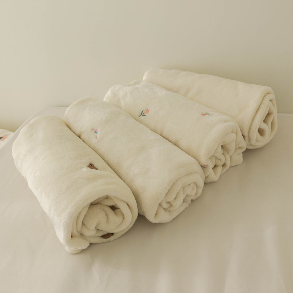 Korean Plush Baby Blanket for Autumn and Winter
