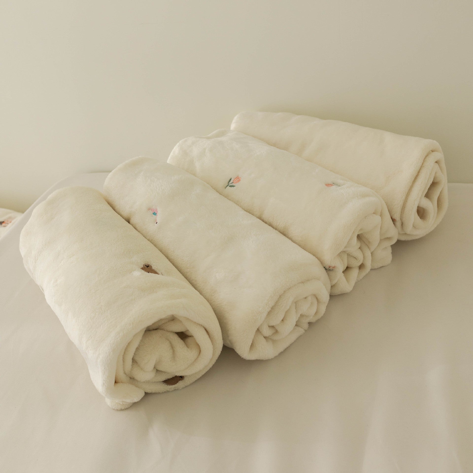 Korean Plush Baby Blanket for Autumn and Winter