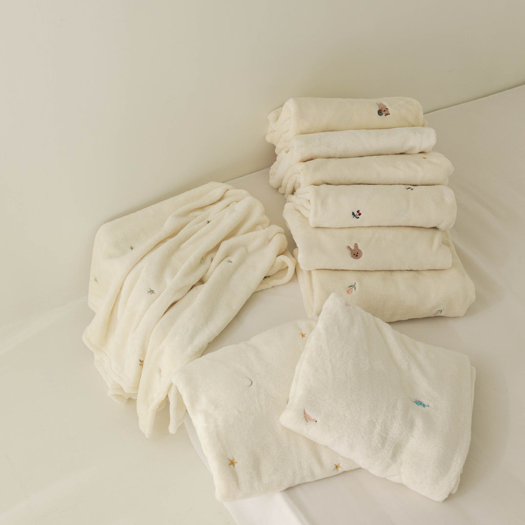 Korean Plush Baby Blanket for Autumn and Winter